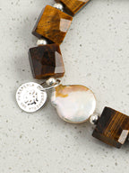 SENLORE Tiger's Eye Baroque Bracelet – Front View