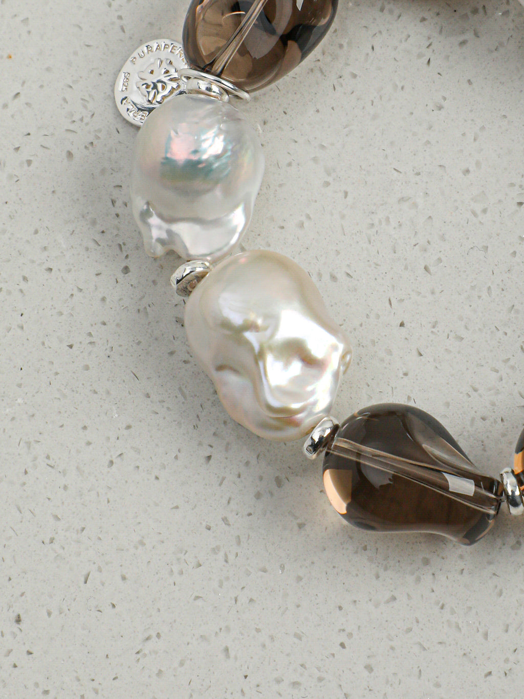 SENLORE Crystal Freeform Baroque Bracelet – Lifestyle Shot