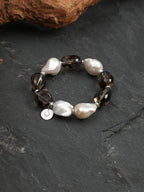 SENLORE Crystal Freeform Baroque Bracelet – Lifestyle Shot