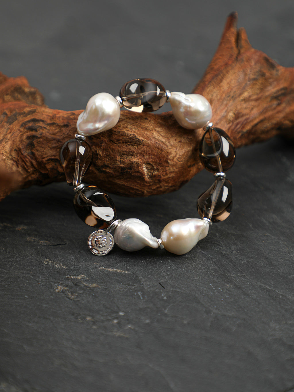 SENLORE Crystal Freeform Baroque Bracelet – Lifestyle Shot