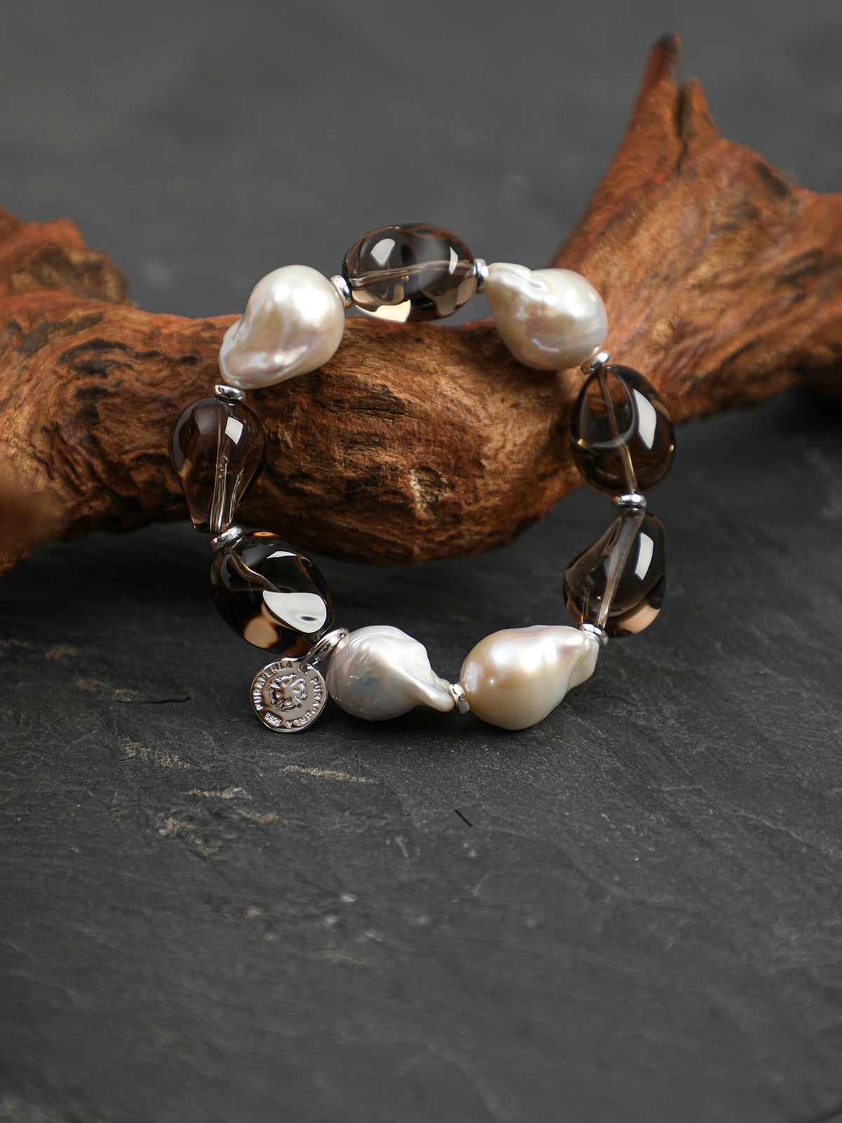 SENLORE Crystal Freeform Baroque Bracelet – Lifestyle Shot