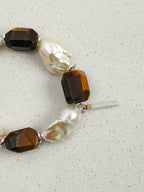 SENLORE Square Smoky Quartz Baroque Bracelet – Lifestyle Shot