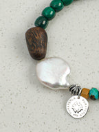SENLORE Malachite Baroque Bracelet – Lifestyle Shot