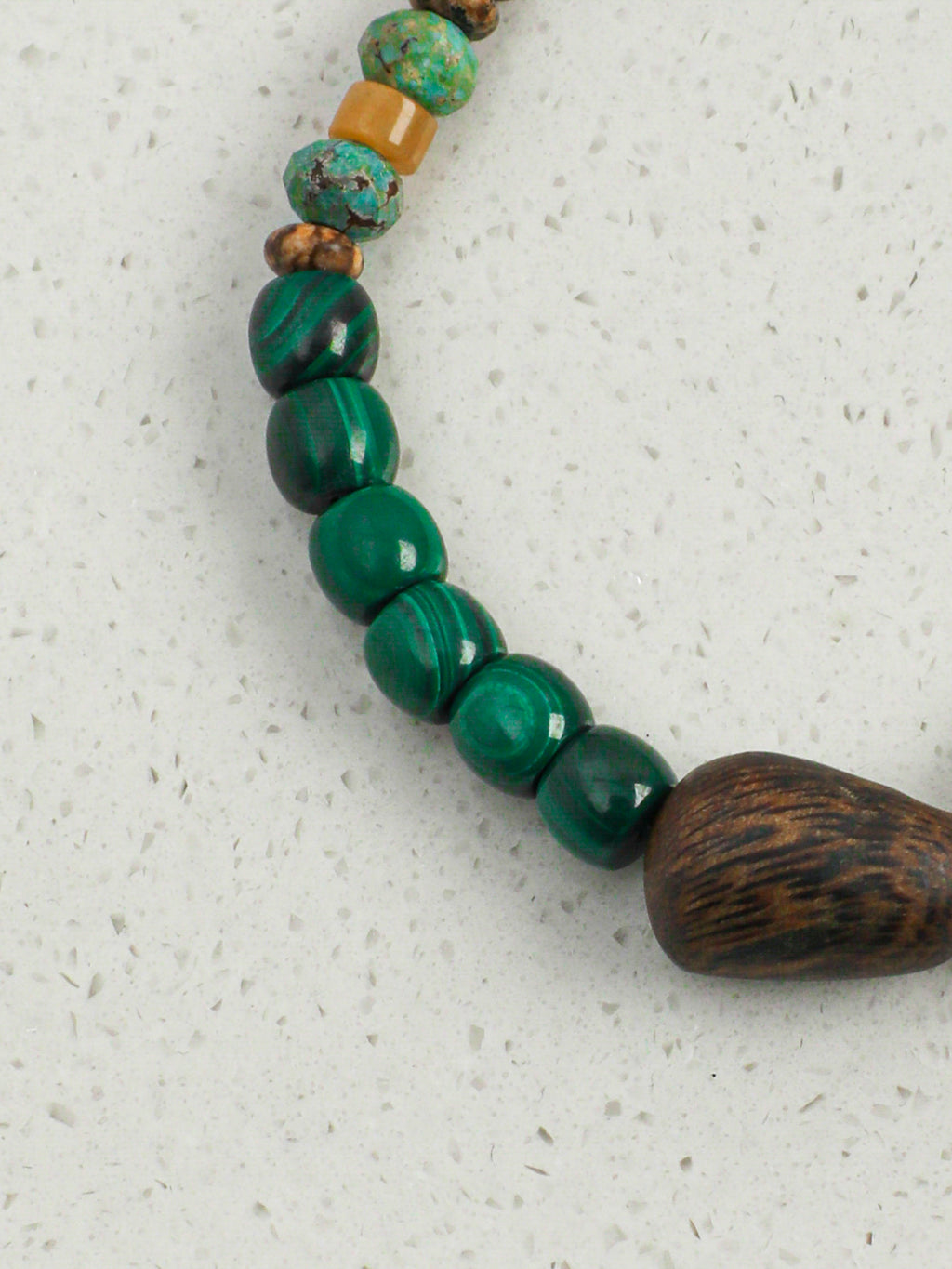 SENLORE Malachite Baroque Bracelet – Lifestyle Shot
