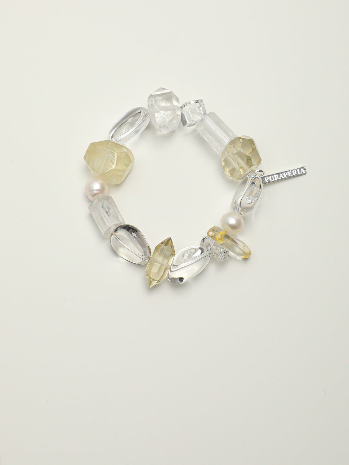 SENLORE Freeform Clear Quartz Bracelet – Front View