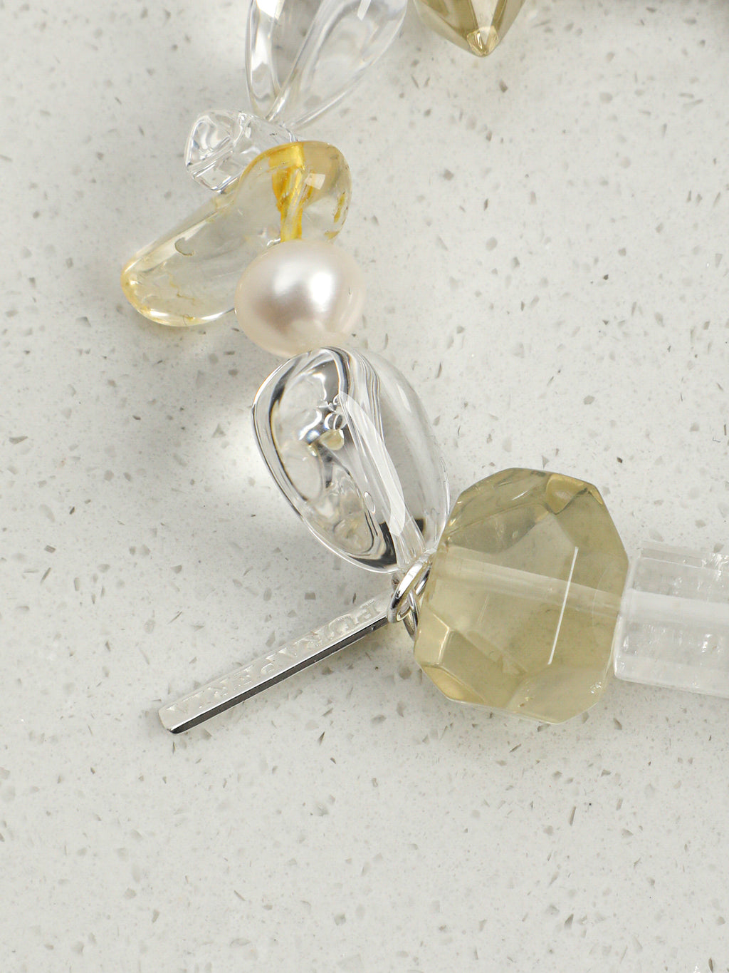 SENLORE Freeform Clear Quartz Bracelet – Side View