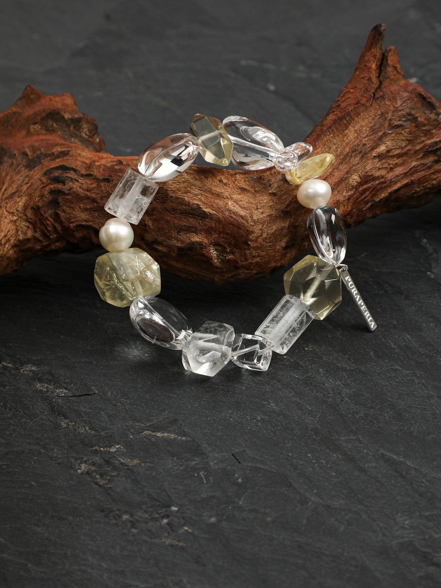SENLORE Freeform Clear Quartz Bracelet – Lifestyle Shot