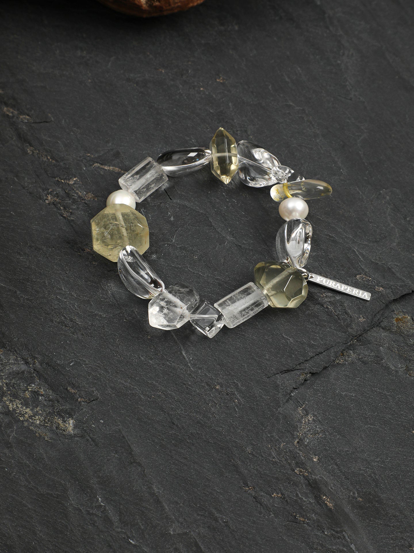 SENLORE Freeform Clear Quartz Bracelet – Lifestyle Shot