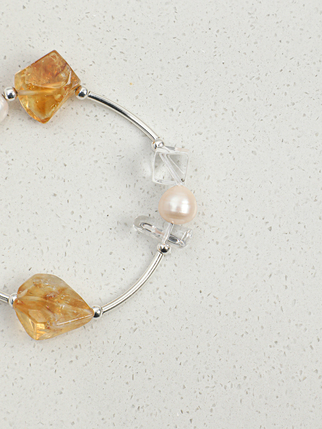 SENLORE Brazilian Black Crystal Bracelet – Front View