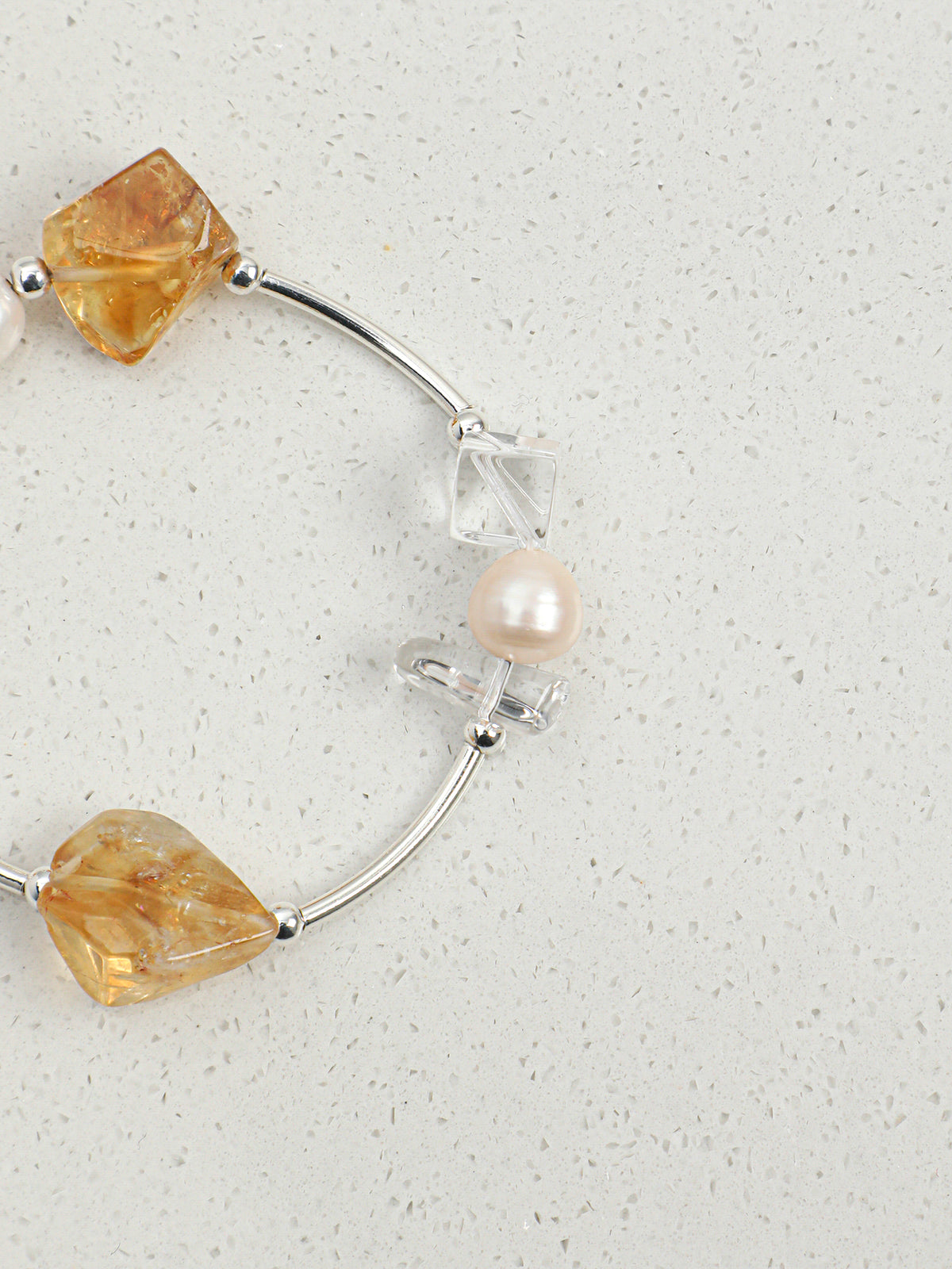 SENLORE Brazilian Black Crystal Bracelet – Front View
