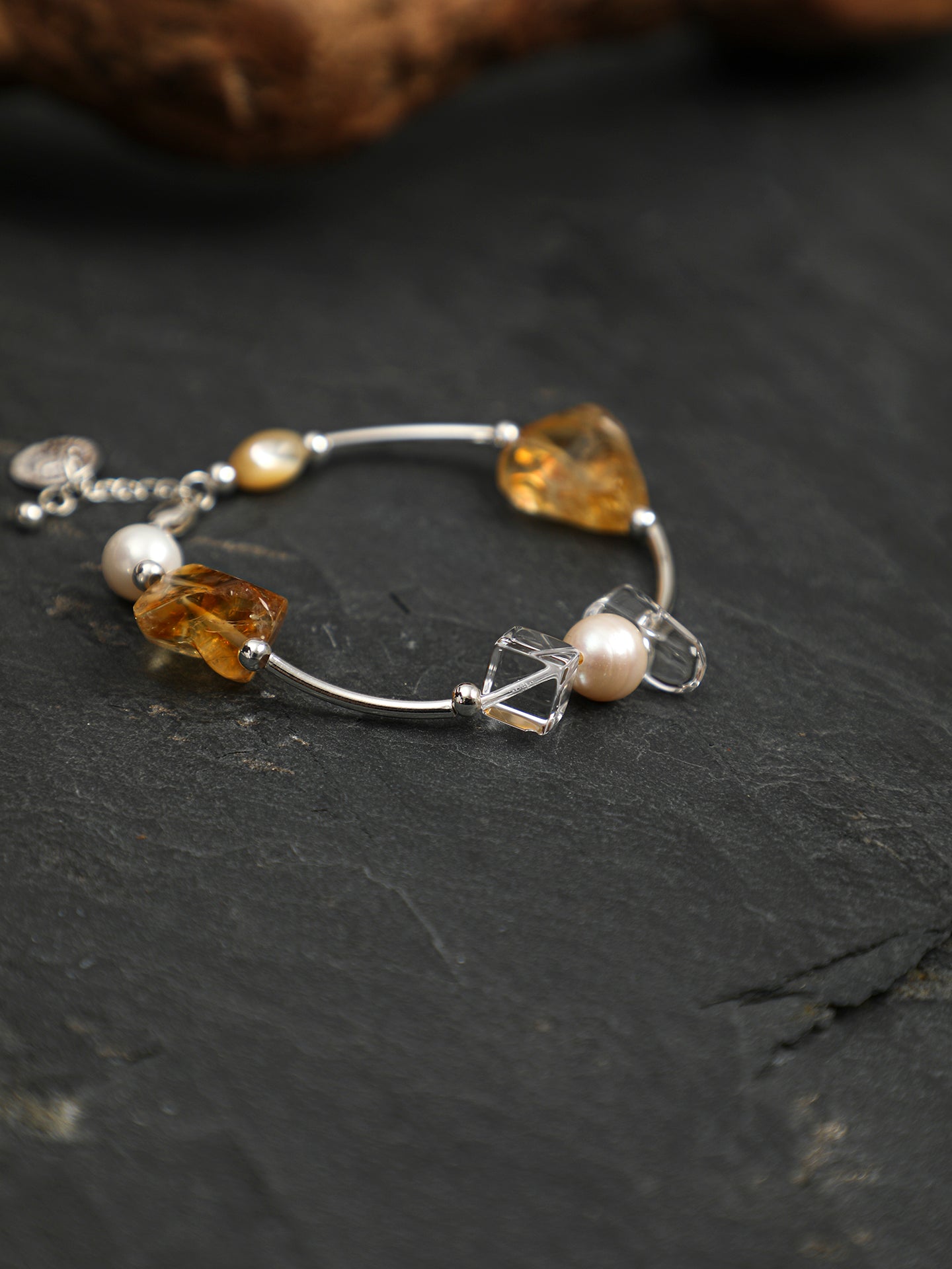 SENLORE Brazilian Black Crystal Bracelet – Lifestyle Shot
