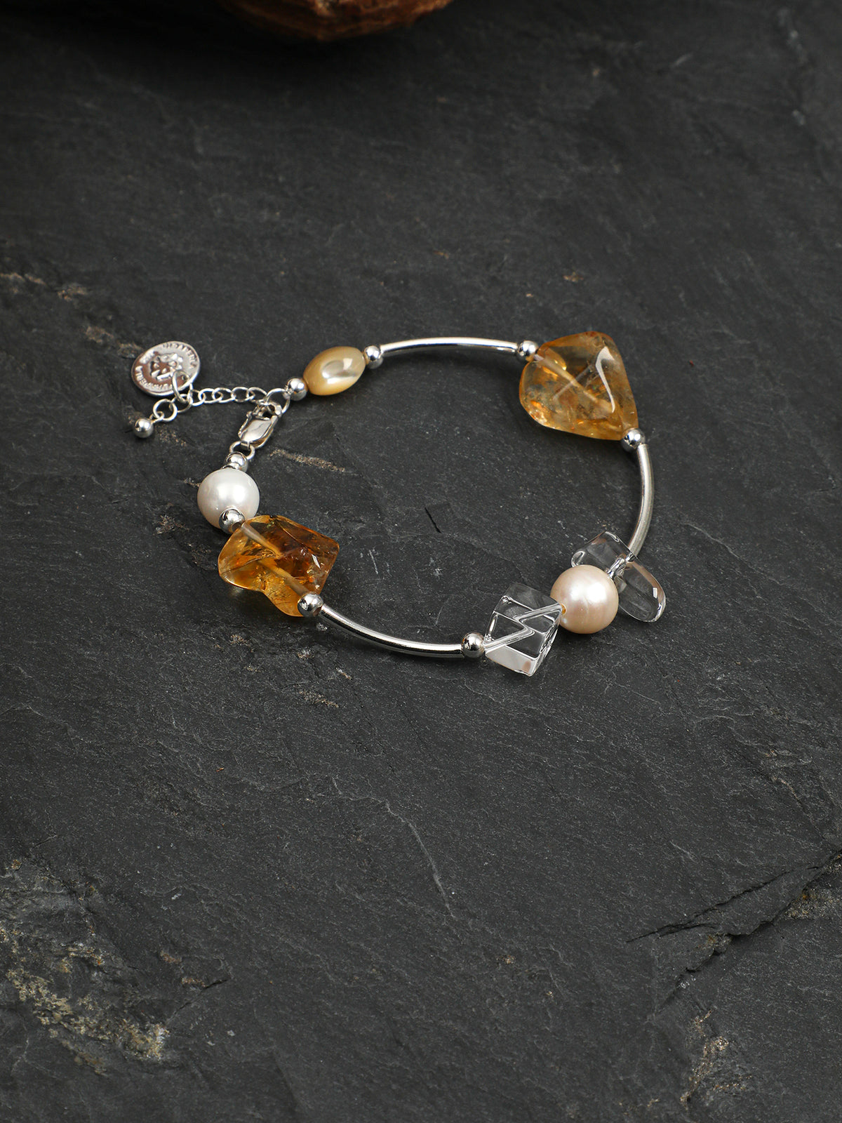 SENLORE Brazilian Black Crystal Bracelet – Lifestyle Shot