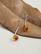 SENLORE Citrine Earrings – Front View
