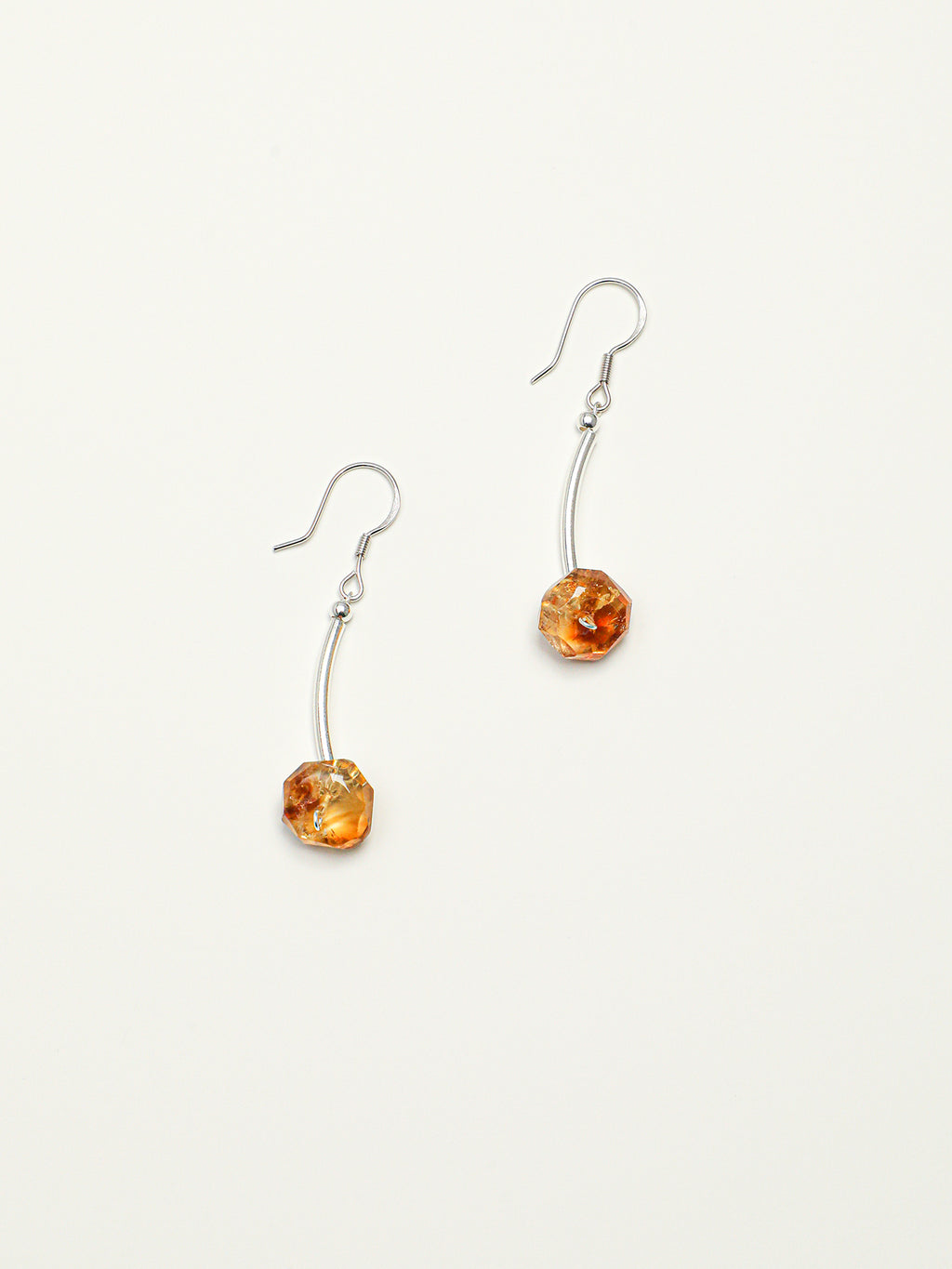 SENLORE Citrine Earrings – Detail Close-up