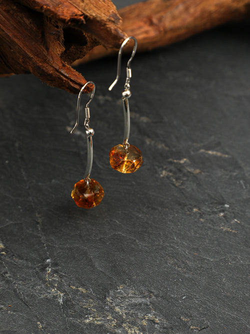 SENLORE Citrine Earrings – Side View