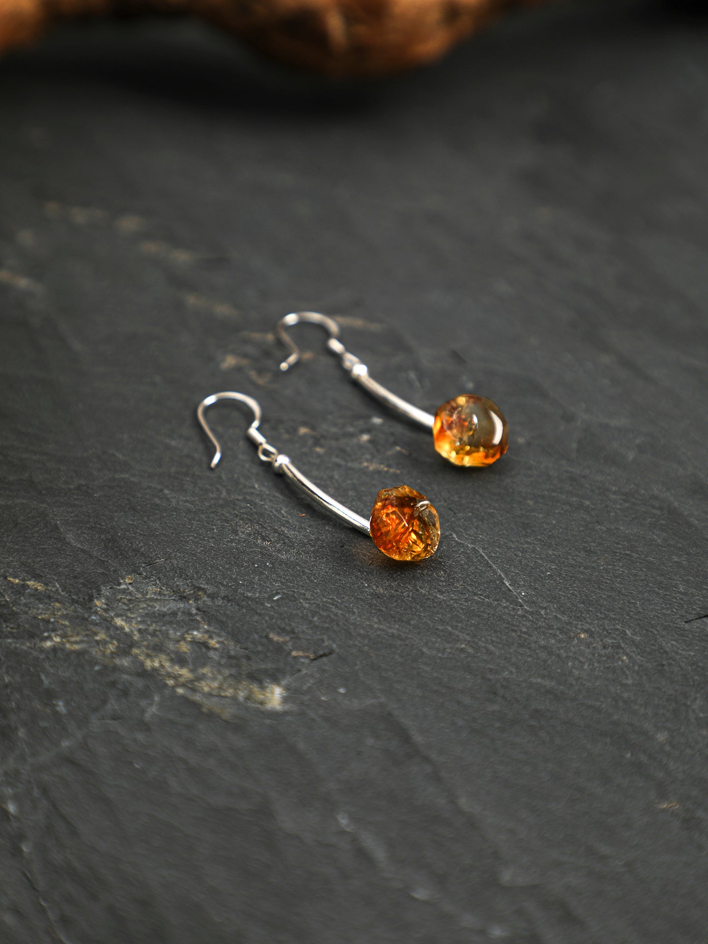 SENLORE Citrine Earrings – Lifestyle Shot