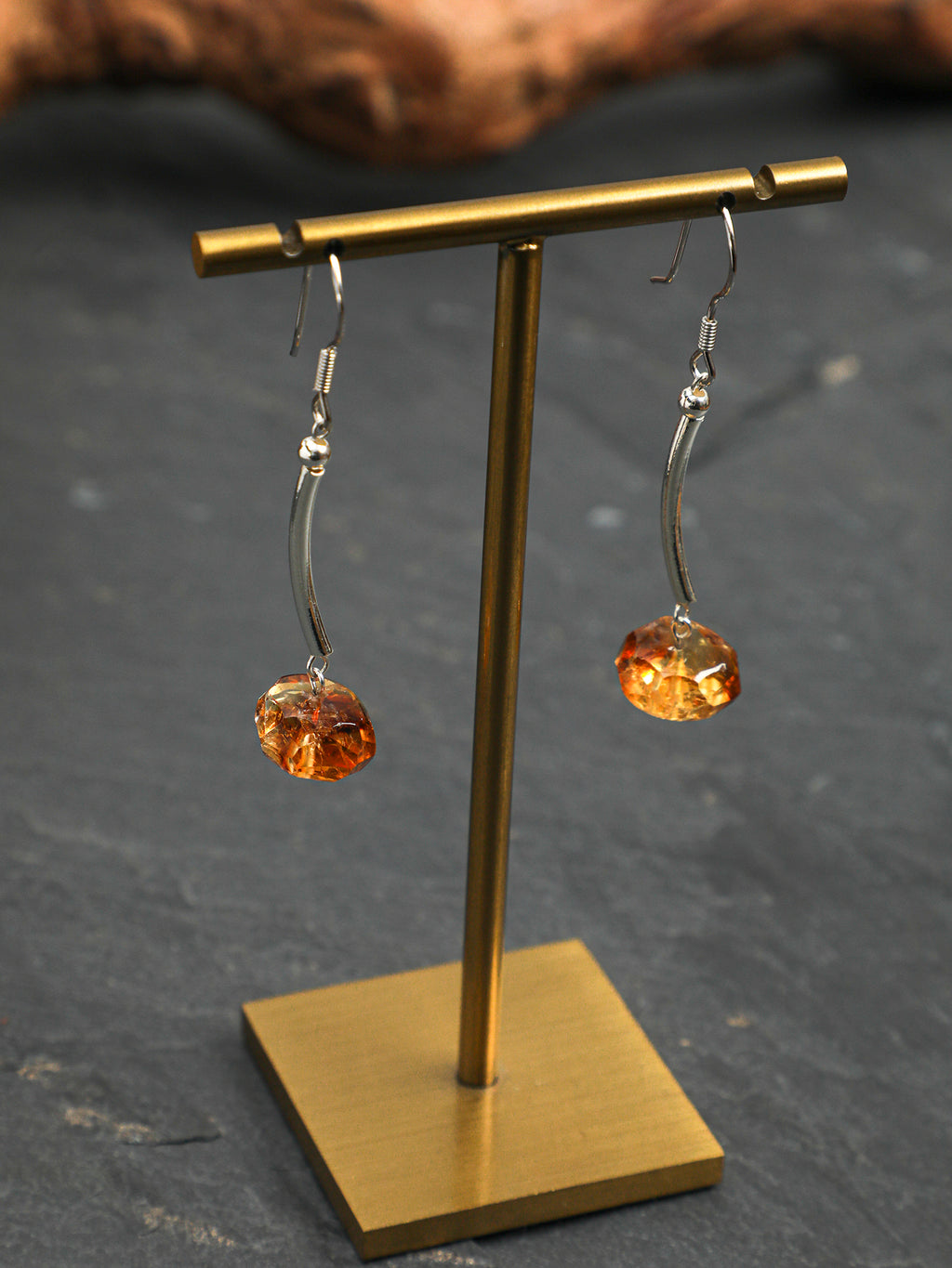 SENLORE Citrine Earrings – Lifestyle Shot