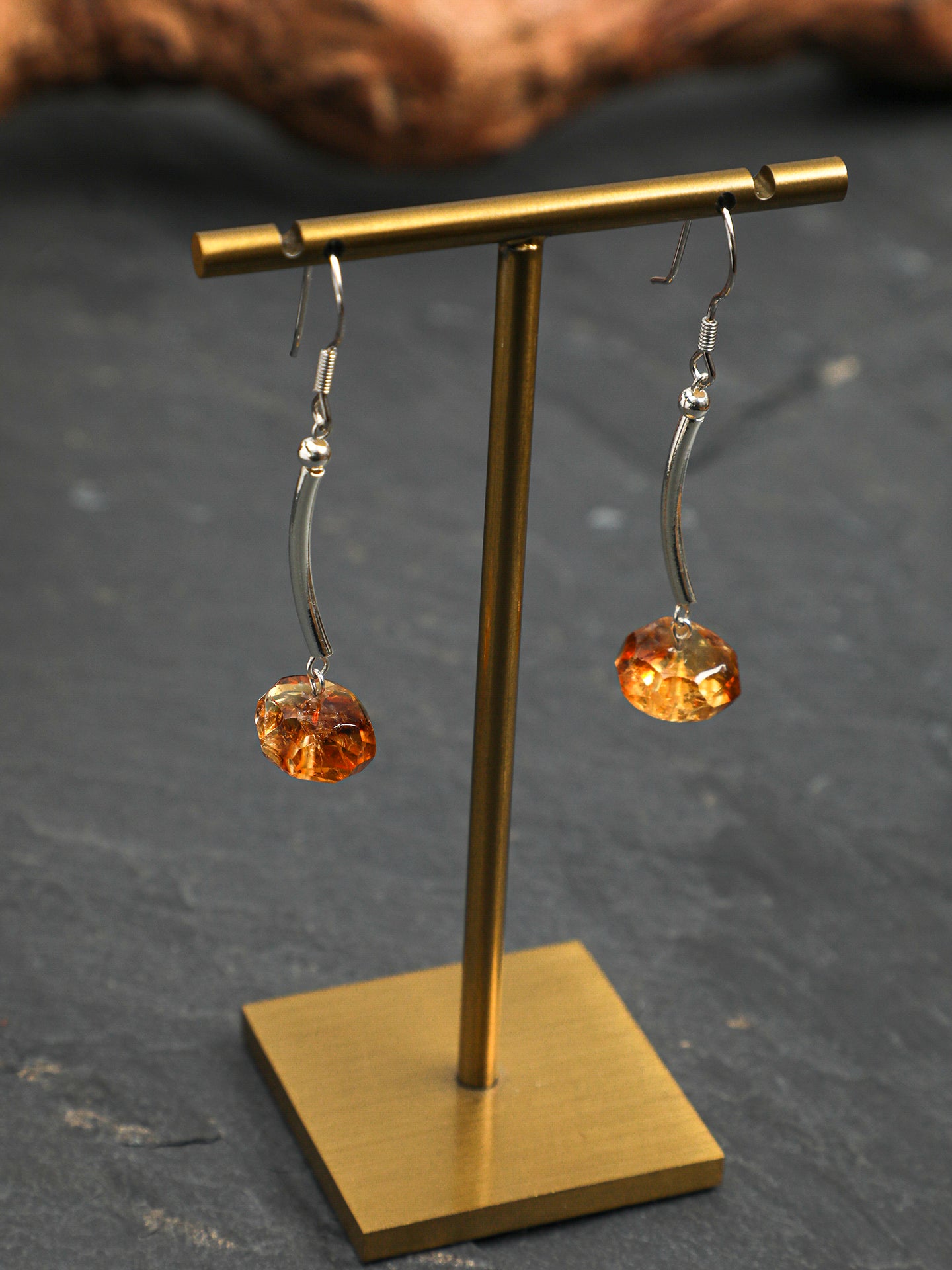SENLORE Citrine Earrings – Lifestyle Shot