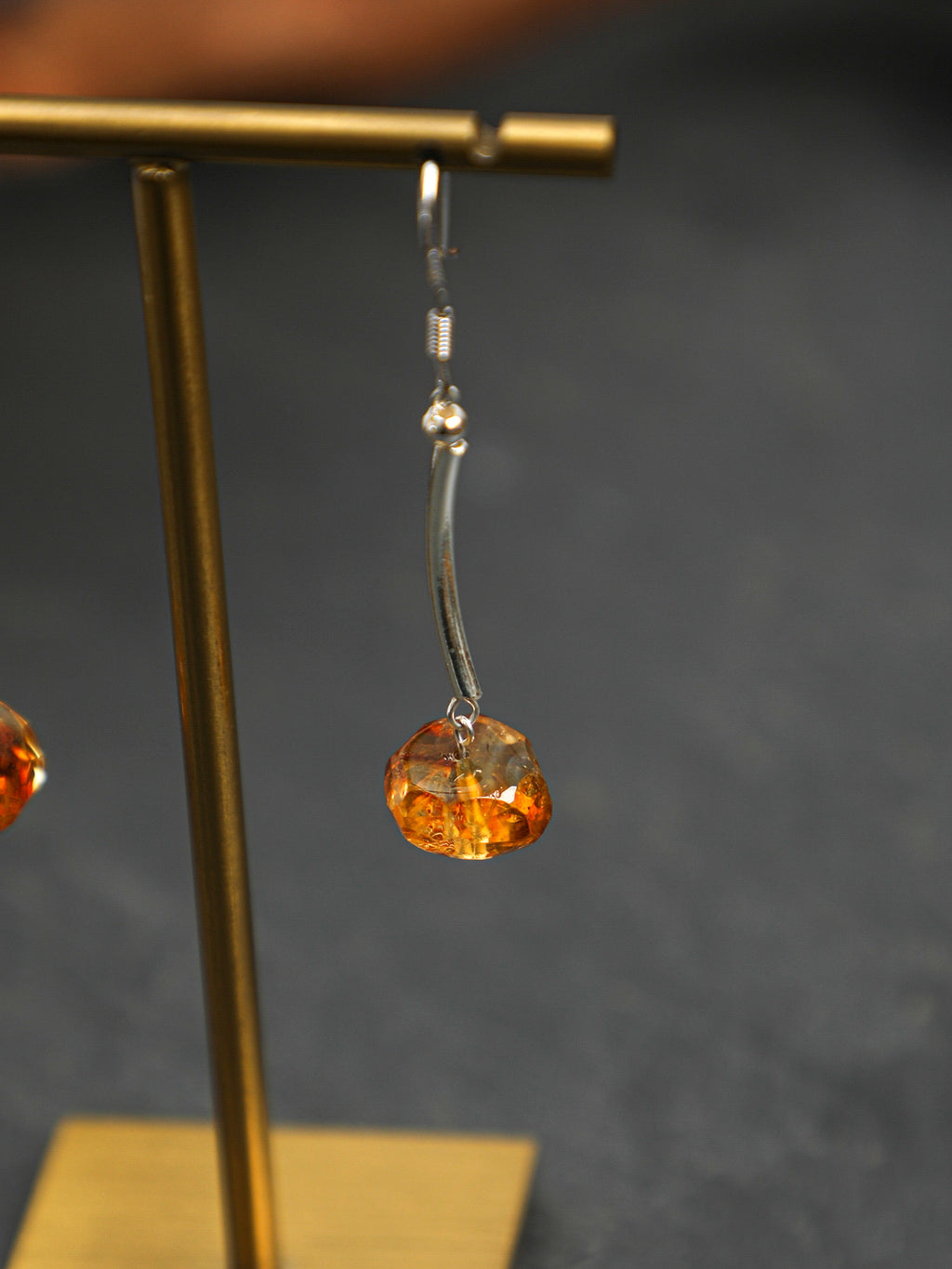 SENLORE Citrine Earrings – Lifestyle Shot
