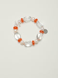 SENLORE Clear Quartz South Red Agate Bracelet – Side View