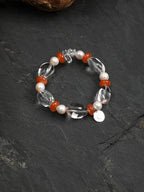 SENLORE Clear Quartz South Red Agate Bracelet – Lifestyle Shot