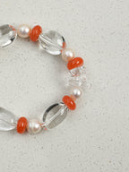 SENLORE Clear Quartz South Red Agate Bracelet – Lifestyle Shot