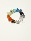 SENLORE Colorful Freeform Rainbow Bracelet – Detail Close-up