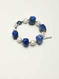 SENLORE Blue Lapis Lazuli Baroque Bracelet – Detail Close-up