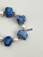 SENLORE Blue Lapis Lazuli Baroque Bracelet – Lifestyle Shot