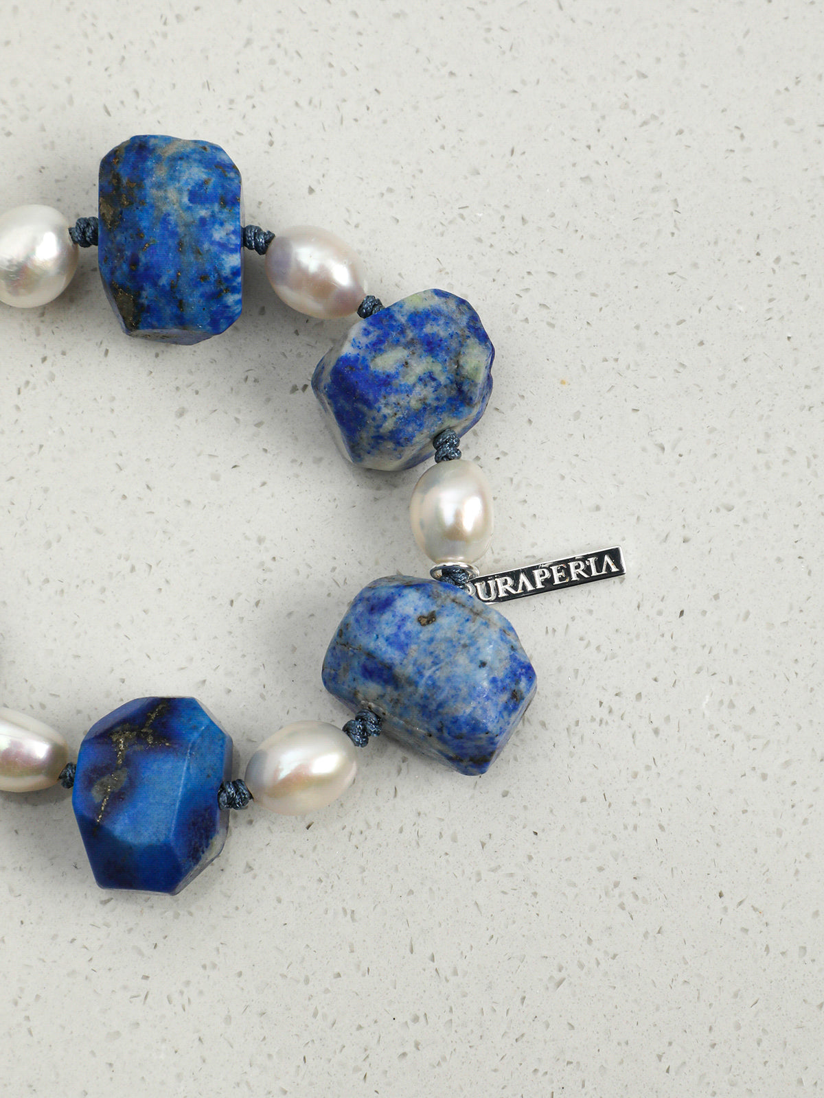 SENLORE Blue Lapis Lazuli Baroque Bracelet – Lifestyle Shot