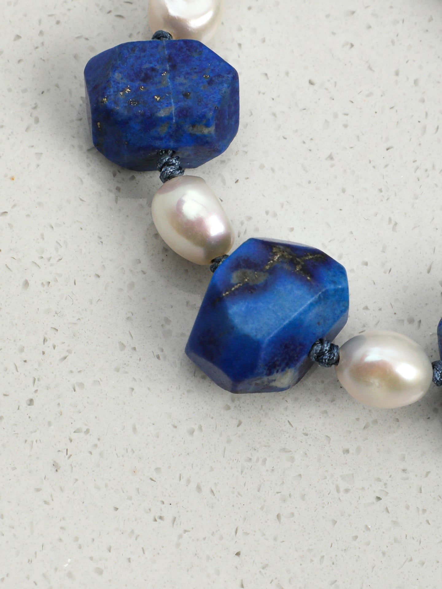 SENLORE Blue Lapis Lazuli Baroque Bracelet – Lifestyle Shot