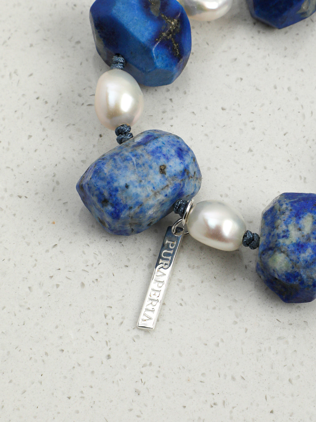 SENLORE Blue Lapis Lazuli Baroque Bracelet – Lifestyle Shot