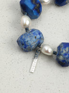 SENLORE Blue Lapis Lazuli Baroque Bracelet – Lifestyle Shot