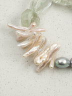 SENLORE Green Crystal Gray Baroque Bracelet – Lifestyle Shot