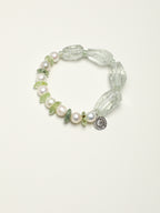SENLORE Green Crystal Pearl Bracelet – Side View