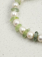 SENLORE Green Crystal Pearl Bracelet – Lifestyle Shot