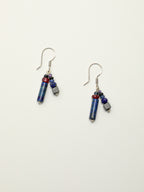 Lapis Lazuli Crystal Earrings — lapis lazuli & crystal & S925 Sterling Silver | SENLORE