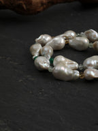SENLORE Elegant Baroque Crystal Necklace – Front View