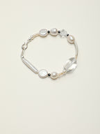 SENLORE Clear Quartz Baroque Bracelet – Detail Close-up