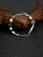 SENLORE Clear Quartz Baroque Bracelet – Side View