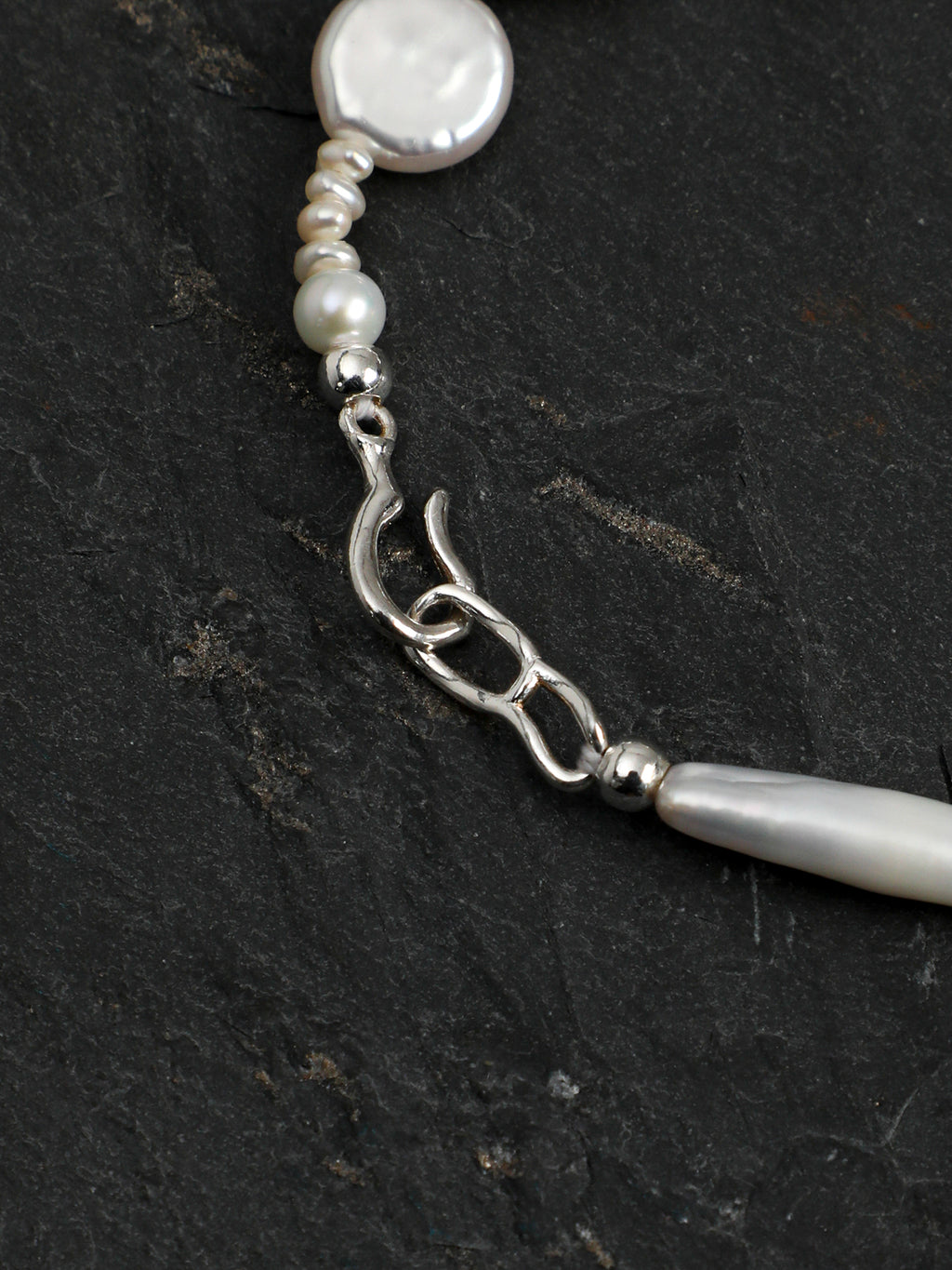 SENLORE Clear Quartz Baroque Bracelet – Lifestyle Shot