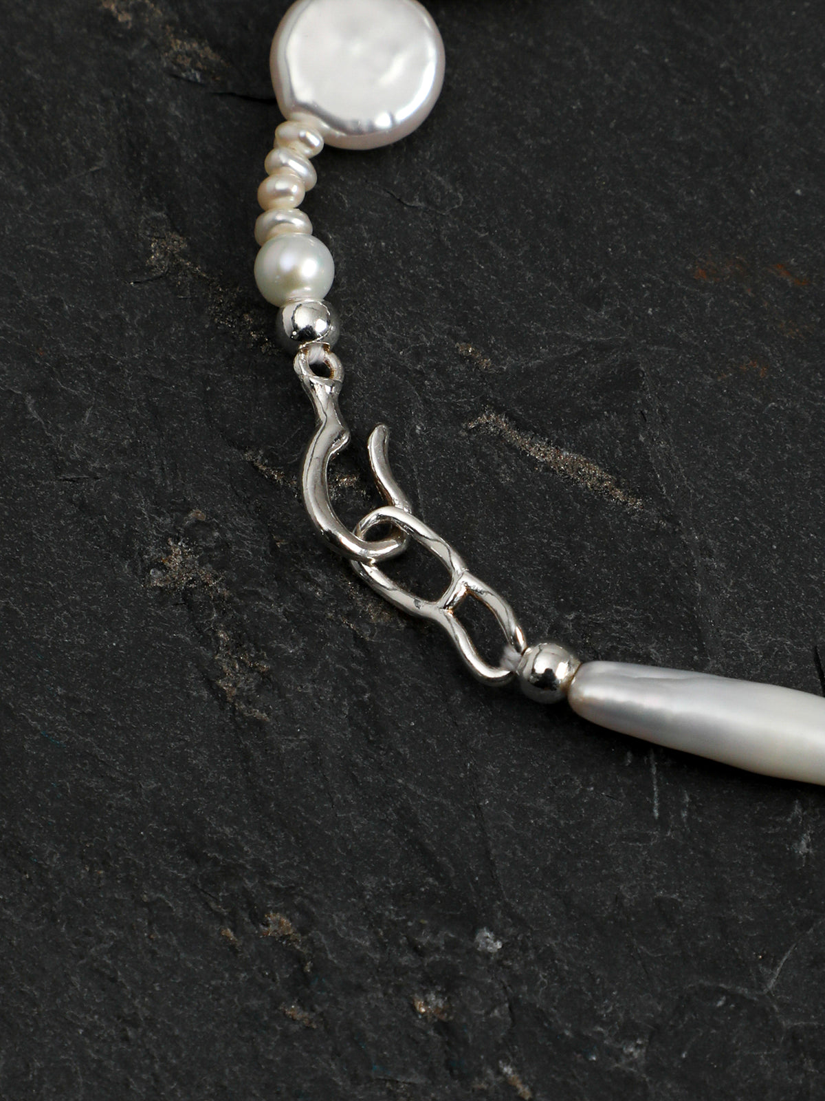 SENLORE Clear Quartz Baroque Bracelet – Lifestyle Shot