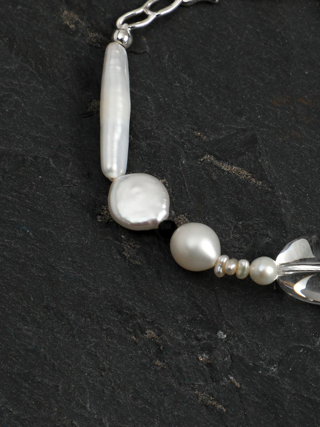 SENLORE Clear Quartz Baroque Bracelet – Lifestyle Shot