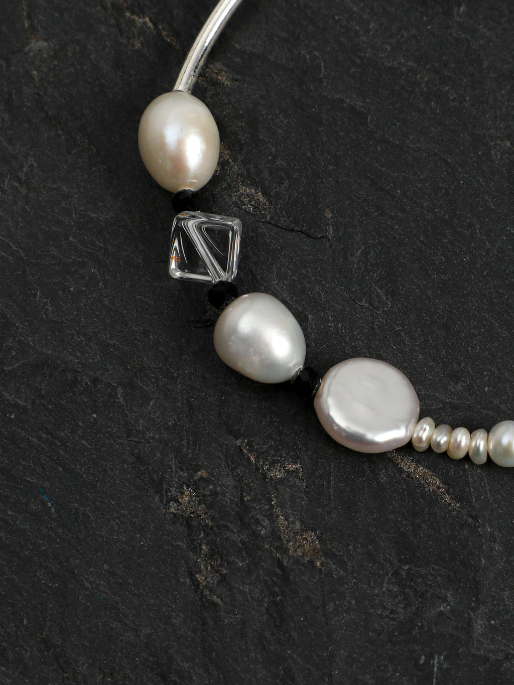SENLORE Clear Quartz Baroque Bracelet – Lifestyle Shot