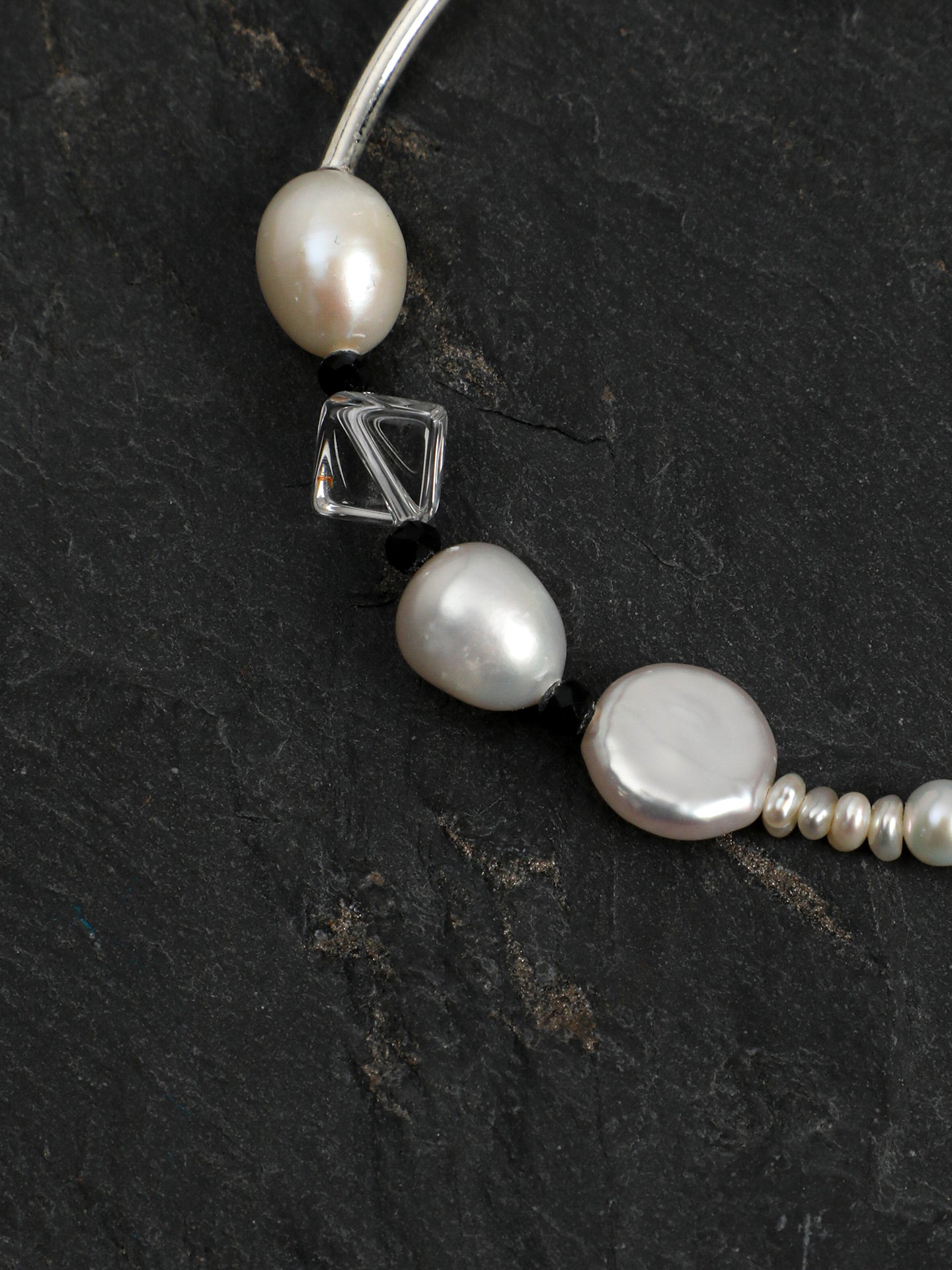 SENLORE Clear Quartz Baroque Bracelet – Lifestyle Shot