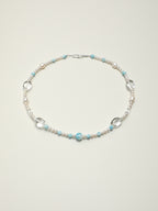 SENLORE Sky Blue Pearl Necklace – Lifestyle Shot