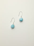 SENLORE Larimar Pearl Earrings – Detail Close-up