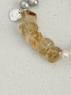 SENLORE Citrine Pearl Bracelet – Front View