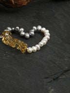SENLORE Citrine Pearl Bracelet – Lifestyle Shot