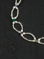 SENLORE Interlocking Multicolor Pearl Necklace – Lifestyle Shot